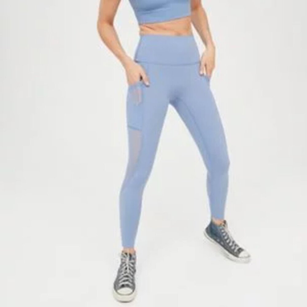 Aerie NWT Offline Goals Blue Legging, Small Long